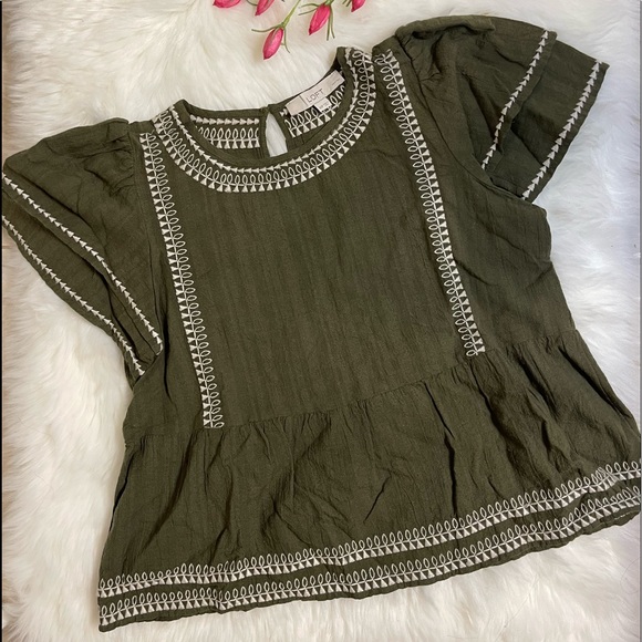 HP!!! 🎉🎉🎉🎊🎊🎊🎊 Loft Embroidered Top - Picture 2 of 6